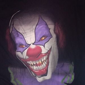 Celebrate It Black and Purple Clown Tee